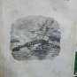 old engraving print 1846 The Wandering Jew Eug&Atilde;&uml;ne Sue  The Black Eagle