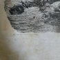 old engraving print 1846 The Wandering Jew Eug&Atilde;&uml;ne Sue  The Black Eagle