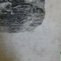 old engraving print 1846 The Wandering Jew Eug&Atilde;&uml;ne Sue  The Black Eagle