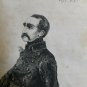 old engraving print 1846 The Wandering Jew Eug&Atilde;&uml;ne Sue  El mariscal Simon