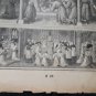 Old religious engraving 1900 Saint Peter and the deacons maison de la bonne N24