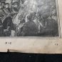Old religious engraving early 1900 Jesus with san pedro maison de la bonne N12