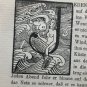 old engraving print 1918 Illustra.. H.Vogeler Oscar wilde, nude , Siren