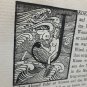 old engraving print 1918 Illustra.. H.Vogeler Oscar wilde, nude , Siren