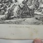 old engraving print - 1836 truce sacrificed by the Francis
