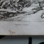 old engraving print 1836 Defaite dáttila Defaite of Atilla