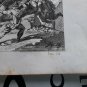 old engraving print 1836 Defaite dáttila Defaite of Atilla