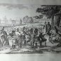 old engraving print 1836  tetricus is proclaimed Emperor of Gauls