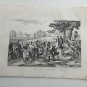 old engraving print 1836  tetricus is proclaimed Emperor of Gauls
