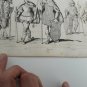 old engraving print - 1836 barbarian costumes - Goth, Sueve , marcoman vandale