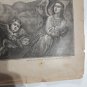 Old religious engraving early 1900 Jesus and God maison de la bonne N9