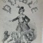 old engraving print   , extracted book of 1893 , Le Bon Petit Diable