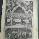 Old religious engraving early 1900  jesus     maison de la bonne N 20