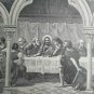Old religious engraving early 1900  jesus     maison de la bonne N 20