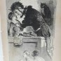 old engraving print extracted book 1893 Le Bon Petit Diable, Est-ce la place ...