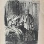 old engraving print extracted book 1893 Le Bon Petit Diable, de quoi..