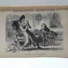 old engraving print extracted book 1893 Le Bon Petit Diable, Miserable
