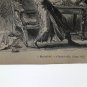 old engraving print extracted book 1893 Le Bon Petit Diable, Miserable