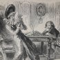 old engraving print extracted book 1893 Le Bon Petit Diable, Miserable