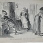 old engraving print extracted book 1893 Le Bon Petit Diable, elle prit machinal.