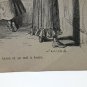 old engraving print extracted book 1893 Le Bon Petit Diable, elle prit machinal.