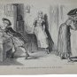 old engraving print extracted book 1893 Le Bon Petit Diable, elle prit machinal.