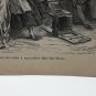 old engraving print extracted book 1893 Le Bon Petit Diable, Betty parvint a...