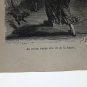 old engraving print extracted book 1893 Le Bon Petit Diable,En m&Atilde;&copy;me temps....