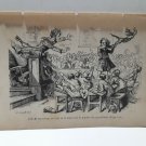 old engraving print extracted book 1893 Le Bon Petit Diable,  le fil tourno.....