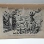 old engraving print extracted book 1893 Le Bon Petit Diable,  le fil tourno.....