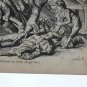 old engraving print extracted book 1893 Le Bon Petit Diable,ils lui tirerent...