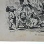 old engraving print extracted book 1893 Le Bon Petit Diable,ils lui tirerent...