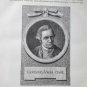 old engraving print Captain James Cook  , extracted book of 1895