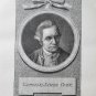 old engraving print Captain James Cook  , extracted book of 1895
