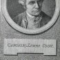 old engraving print Captain James Cook  , extracted book of 1895