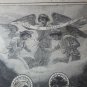 Old religious engraving early 1900 -   Jesus with Mary and Joseph N 4