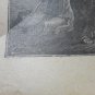 Old religious engraving early 1900 Jesus christ crucified maison de la bonne N 5