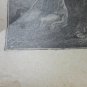 Old religious engraving early 1900 Jesus christ crucified maison de la bonne N 5