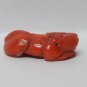 old Chinese Carved salmon pink coral  miniature chan chu  netsuke (pendant)