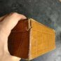 vintage atoiletry bag, jewelery box cow leather Organizer