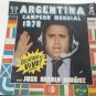 vintage old  LP Argentina Campeon Mundial 1978