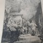 old engraving Rembrandt etching dated 1639