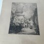 old engraving Rembrandt etching dated 1639
