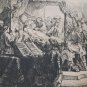 old engraving Rembrandt etching dated 1639