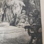 old engraving Rembrandt etching dated 1639