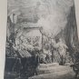 old engraving Rembrandt etching dated 1639