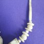 VINTAGE old rare carved cow bone  necklace