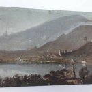 old Oil On Cardboard  Anonymous Landscape