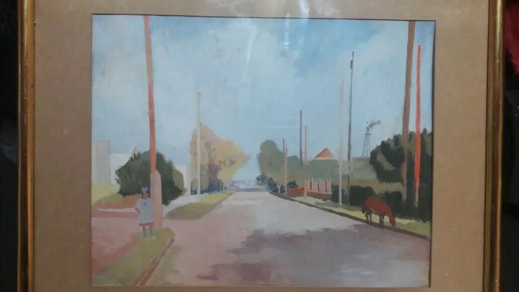 Acrylic Painting On Paper Anonymous origin Argentina