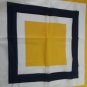 vintage authentic Handkerchief Michelangelo Roma Blue Yellow White